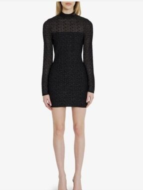 Balmain Women Pb Labyrinth Knit Dress Size XS
